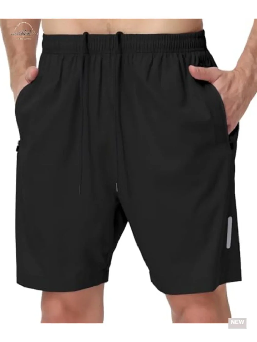 Men's Athletic Gym Shorts 7 Inch Quick Dry with Zipper Pockets